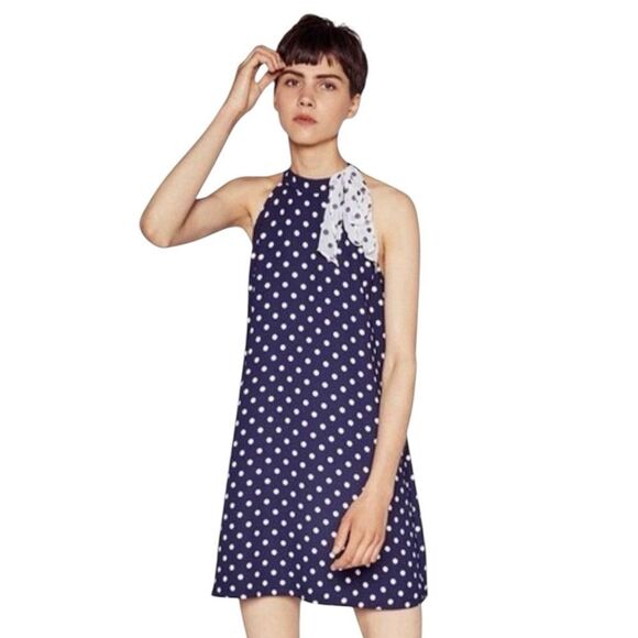 ZARA Halted polka dot Dress EUC - Picture 1 of 7